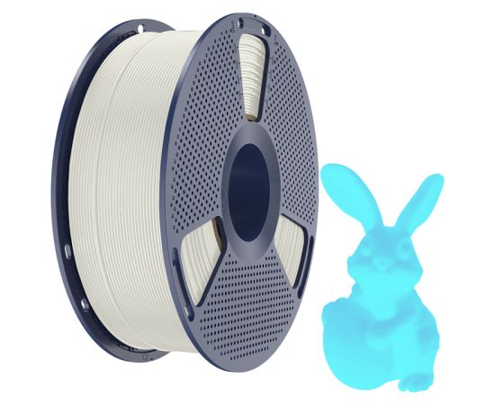 Sunlu PLA Glow-in-the-Dark Filament (White and Blue) 3D Printeri un lāzergravētāji