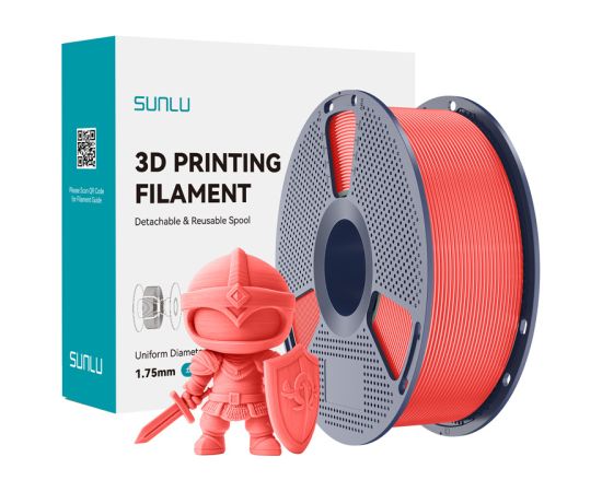 Sunlu PLA+ Filament (Cherry) 3D Printeri un lāzergravētāji