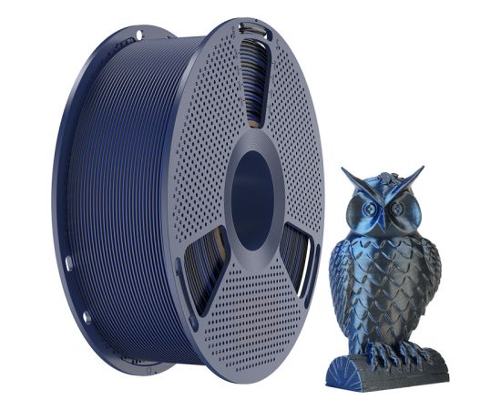 Sunlu PLA+ Silk Dual Color Filament (Black and Blue) 3D Printeri un lāzergravētāji