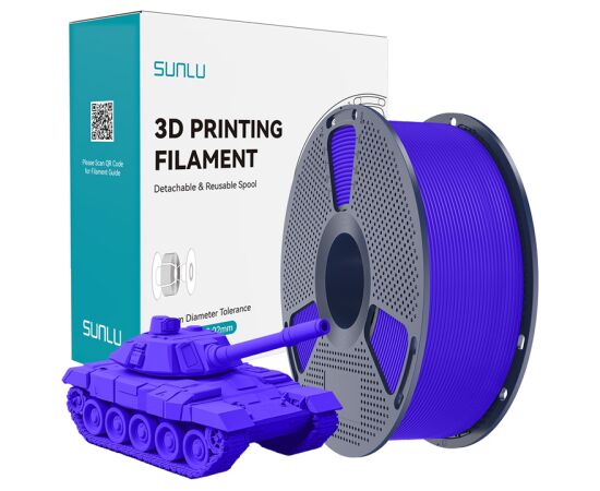Sunlu PLA+ High-Speed Blue Filament 3D Printeri un lāzergravētāji