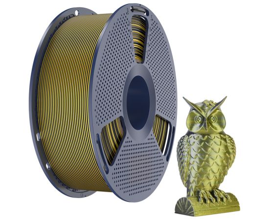 Sunlu PLA+ Silk Dual Color Filament (Black and Gold) 3D Printeri un lāzergravētāji