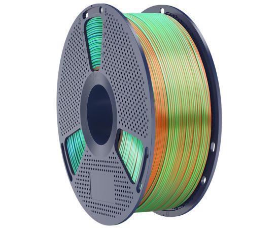 Sunlu PLA+ Silk Tri-Color Filament (orange, blue, and green) 3D Printeri un lāzergravētāji