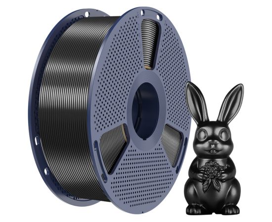 Sunlu PLA+ Silk Filament (Black) 3D Printeri un lāzergravētāji