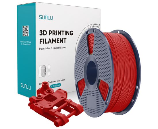 Sunlu ABS Filament (Red) 3D Printeri un lāzergravētāji
