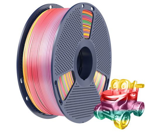 Sunlu PLA+ Silk Filament (Rainbow 01) 3D Printeri un lāzergravētāji