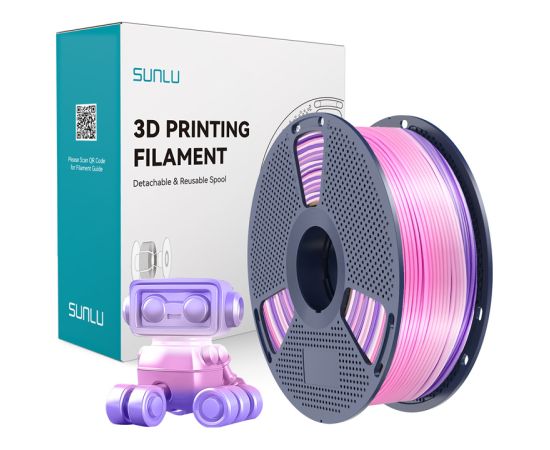 Sunlu PLA+ Silk Filament (Rainbow) 03 3D Printeri un lāzergravētāji