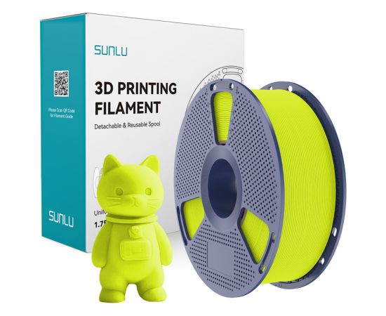 Sunlu PLA Matte Filament (Light Green) 3D Printeri un lāzergravētāji
