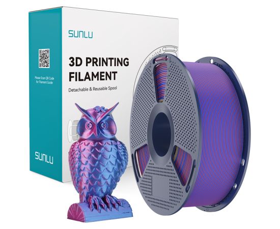 Sunlu PLA+ Silk Dual Color Filament (Red and Blue) 3D-принтеры