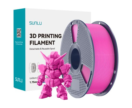Sunlu PLA+ Filament 2.0 (magenta) 3D Printeri un lāzergravētāji