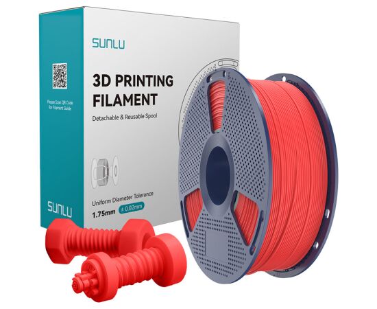 Sunlu High-Speed ABS Filament (Red) 3D Printeri un lāzergravētāji