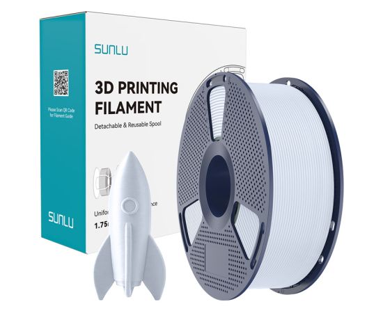Sunlu High-Speed PLA Filament - White 3D Printeri un lāzergravētāji