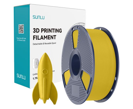 Sunlu Filament PLA High-Speed Yellow 3D Printeri un lāzergravētāji