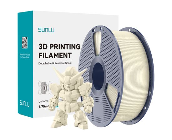 Sunlu PLA+ 2.0 Filament (Ivory) 3D Printeri un lāzergravētāji