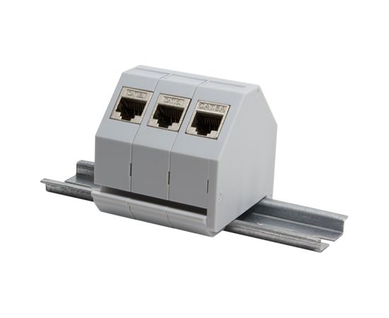 DIN-Rail adapteris 1xRJ45 Keystone modulim PELĒKS Серверы и компоненты серверов
