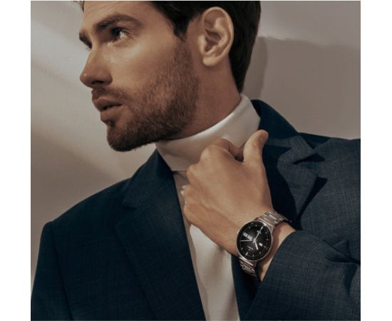 Garett išmanusis laikrodis su lietuvišku meniu Quantum Silver steel Rokas pulksteņi 