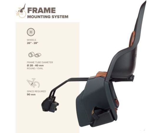 Polisport Minia Frame Holder / Melna Детские вело кресла