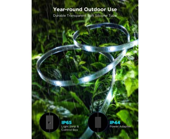 Govee RGBICWW Outdoor LED Strip Lights, LED Strip Lights (10 Meters) Dekoratīvais apgaismojums 