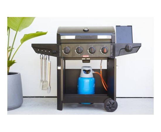 Barbecook Gas Barbecue Luca 412 with Cabinet and Sideburner, 145.4 x 60.3 x 112.3 cm BC-GAS-3100 Крупная бытовая техника
