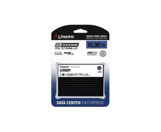 Kingston Technology 15.36TB DC3000ME U.2 PCIe 5.0 NVMe TCG Opal Enterprise SSD Новинки Компьютерная техника