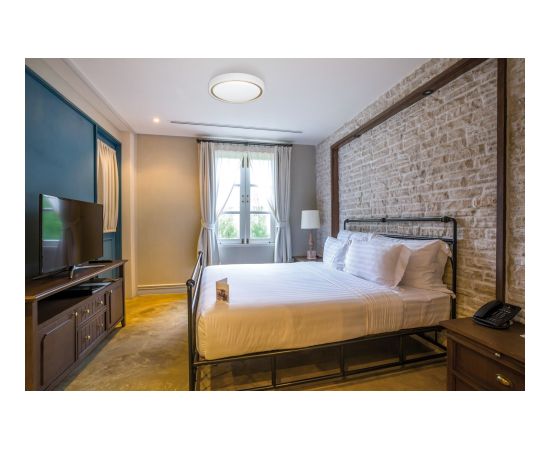 Modern LED ceiling plafond Activejet VERDI White/Gold 23W Griestu lampas - šķīvji