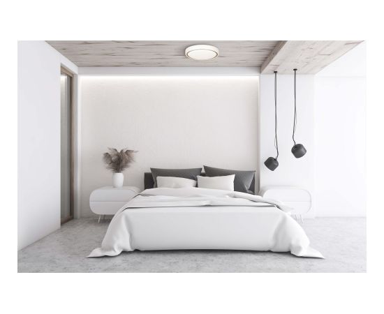 Modern LED ceiling plafond Activejet VERDI White/Gold 23W Griestu lampas - šķīvji