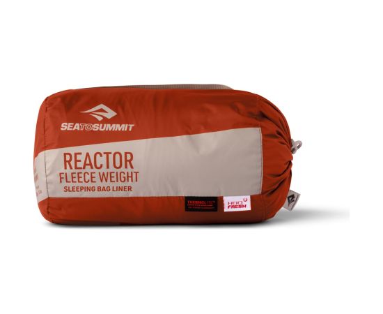 Wkładka do śpiwora SEA TO SUMMIT Reactor Fleeceweight Liner Long, picante red Спальные мешки