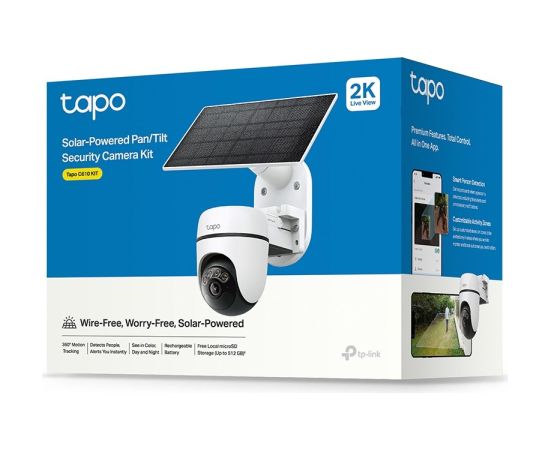 TP-Link Tapo Solar-Powered Pan/Tilt Security Camera Kit Video novērošanas kameras