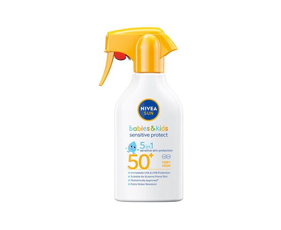 Nivea Sun Babies & Kids Sensitive Protect Spray SPF50+ 250ml Ķermeņa kosmētika