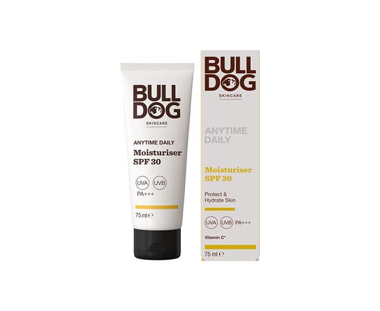 Bulldog Anytime Daily Moisturise SPF 30 - Hydratační pleťový krém pro muže 75ml Духи и косметика