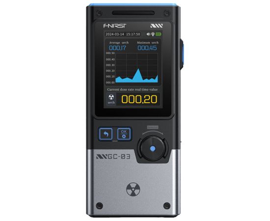 Multifunctional ionizing radiation detector FNIRSI GC-03 BK Testeri un mērierīces
