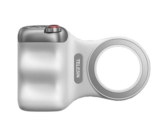 Telesin MagSafe Fun Shot Grip2 Magnetic Handle (White) Sporta kameru aksesuāri