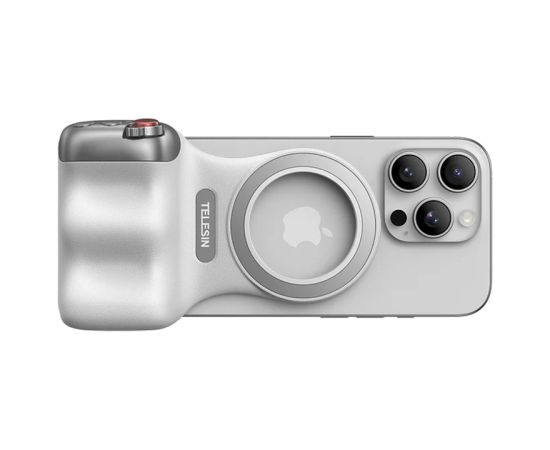 Telesin MagSafe Fun Shot Grip2 Magnetic Handle (White) Sporta kameru aksesuāri