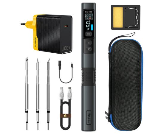 100 W smart soldering iron with FNIRSI HS-02B MAX tool kit Specinstrumenti