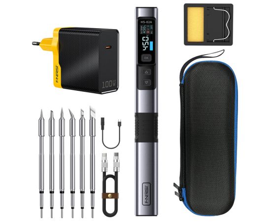 FNIRSI HS-02A F 100 W smart soldering iron Specinstrumenti