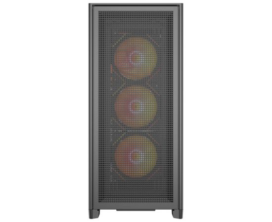 DarkFlash AIRNOVA computer case (black) + 3 fans Datoru korpusi