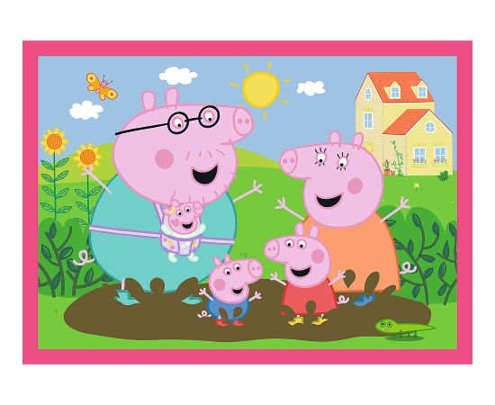 TREFL PEPPA PIG Pužļu komplekts 4in1 Peppa Puzles