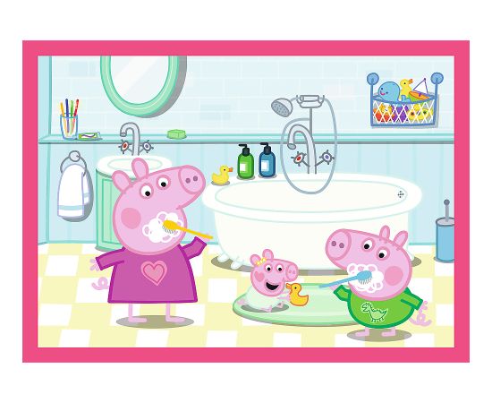 TREFL PEPPA PIG Pužļu komplekts 4in1 Peppa Puzles