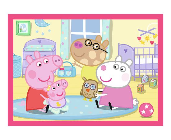 TREFL PEPPA PIG Pužļu komplekts 4in1 Peppa Puzles