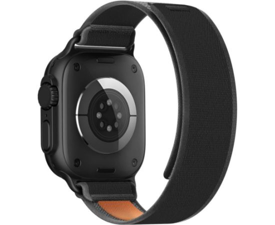 Tech-Protect watch strap Nylon Elite Apple Watch 44/45/46/49mm, black/orange Smart pūlksteņu aksesuāri