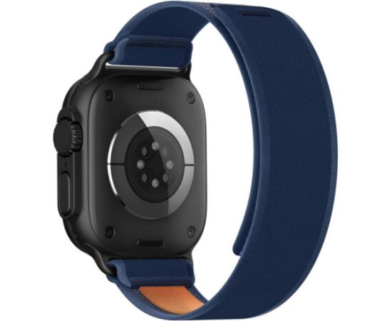 Tech-Protect watch strap Nylon Elite Apple Watch 44/45/46/49mm, navy/orange Smart pūlksteņu aksesuāri