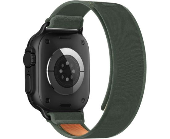 Tech-Protect watch strap Nylon Elite Apple Watch 44/45/46/49mm, green/orange Smart pūlksteņu aksesuāri