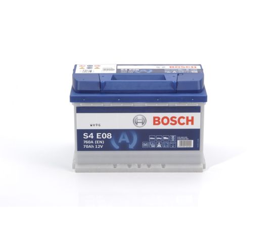 Akumulators 70Ah 760A BOSCH S4 E08 EFB 278x175x190-+ Akumulatori
