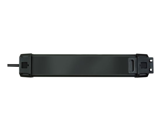 Brennenstuhl Premium-Line 6-way power strip, black, 5 meters, 60,000A surge protection Strāvas pagarinātāji