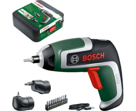 Bosch Cordless Screwdriver IXO 7 Set, 3.6V (green/black, Li-Ion battery 2.0Ah) Jaunumi -Dārzam