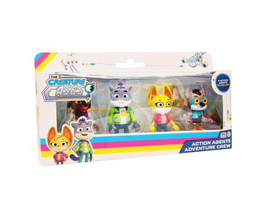 P.m.i. Kids World CREATURE CASES S1 ACTION AGENTS 7,5 CM - 4 PACK Figūriņas un varoņi