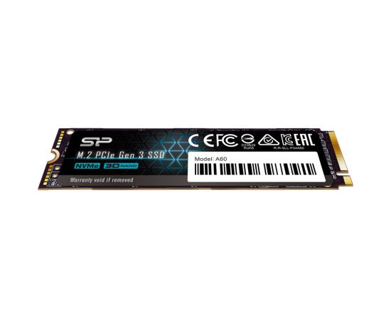 SSD Silicon Power A60 128GB M.2 PCIe NVMe Gen3x4 Жесткие диски (SSD)