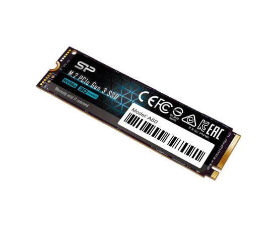SSD Silicon Power A60 128GB M.2 PCIe NVMe Gen3x4 Жесткие диски (SSD)