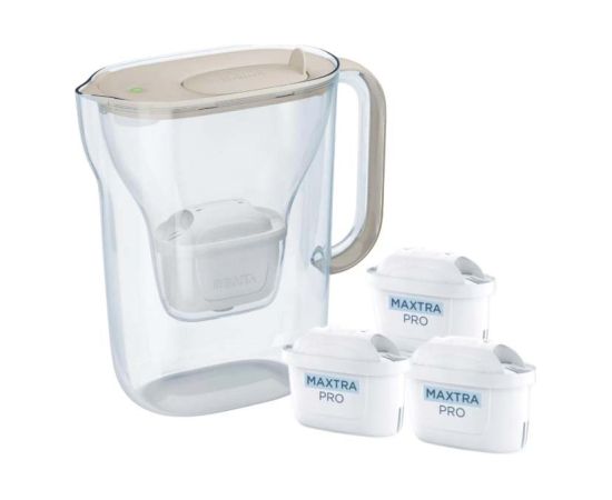 Dzbanek filtrujący Brita Style Essential+3 wkłady MaxtraPro PP (piaskowy) Citi trauki