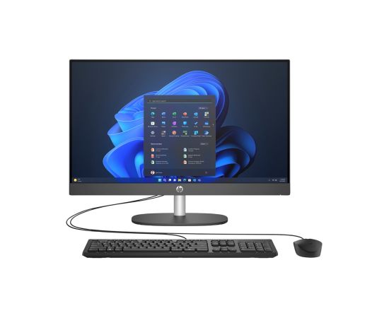 HP ProOne 245 G10 AiO Ryzen 7 77730U 23.8"FHD IPS 250nits AG 16GB DDR4 3200 SSD512 Radeon Vega 8 Kb+Mouse Cam 5Mpx + IR W11Pro Black 3Y OnSite All In One Datori (AIO)