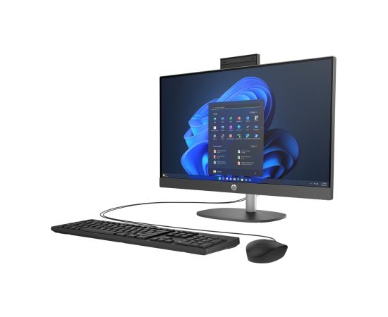 HP ProOne 245 G10 AiO Ryzen 7 77730U 23.8"FHD IPS 250nits AG 16GB DDR4 3200 SSD512 Radeon Vega 8 Kb+Mouse Cam 5Mpx + IR W11Pro Black 3Y OnSite All In One Datori (AIO)